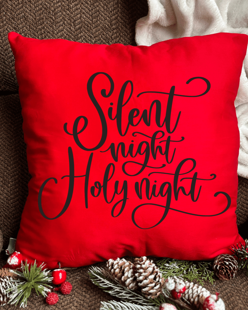 Silent Night Pillow The Pretty Little Sunflower