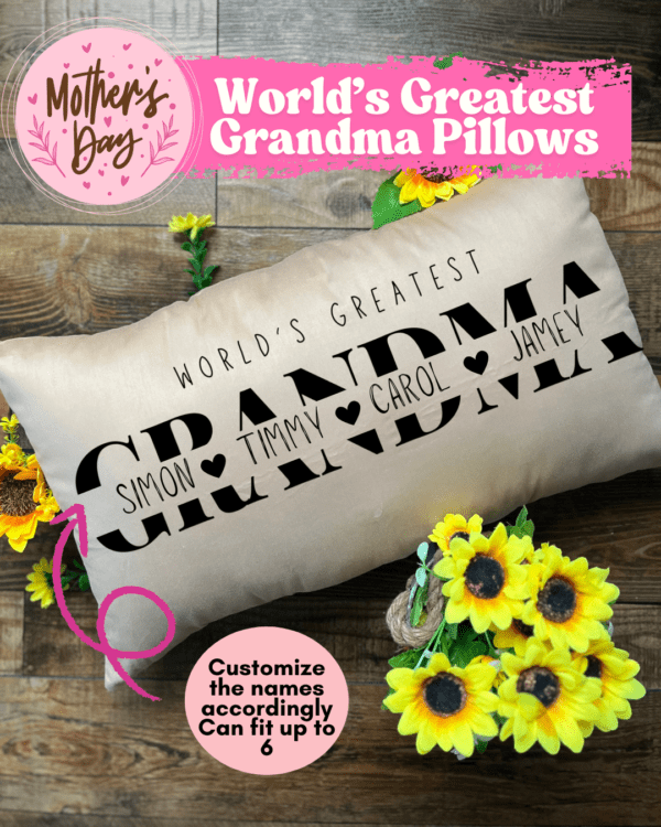 World's Greatest Mom Lumbar Pillow - Image 3
