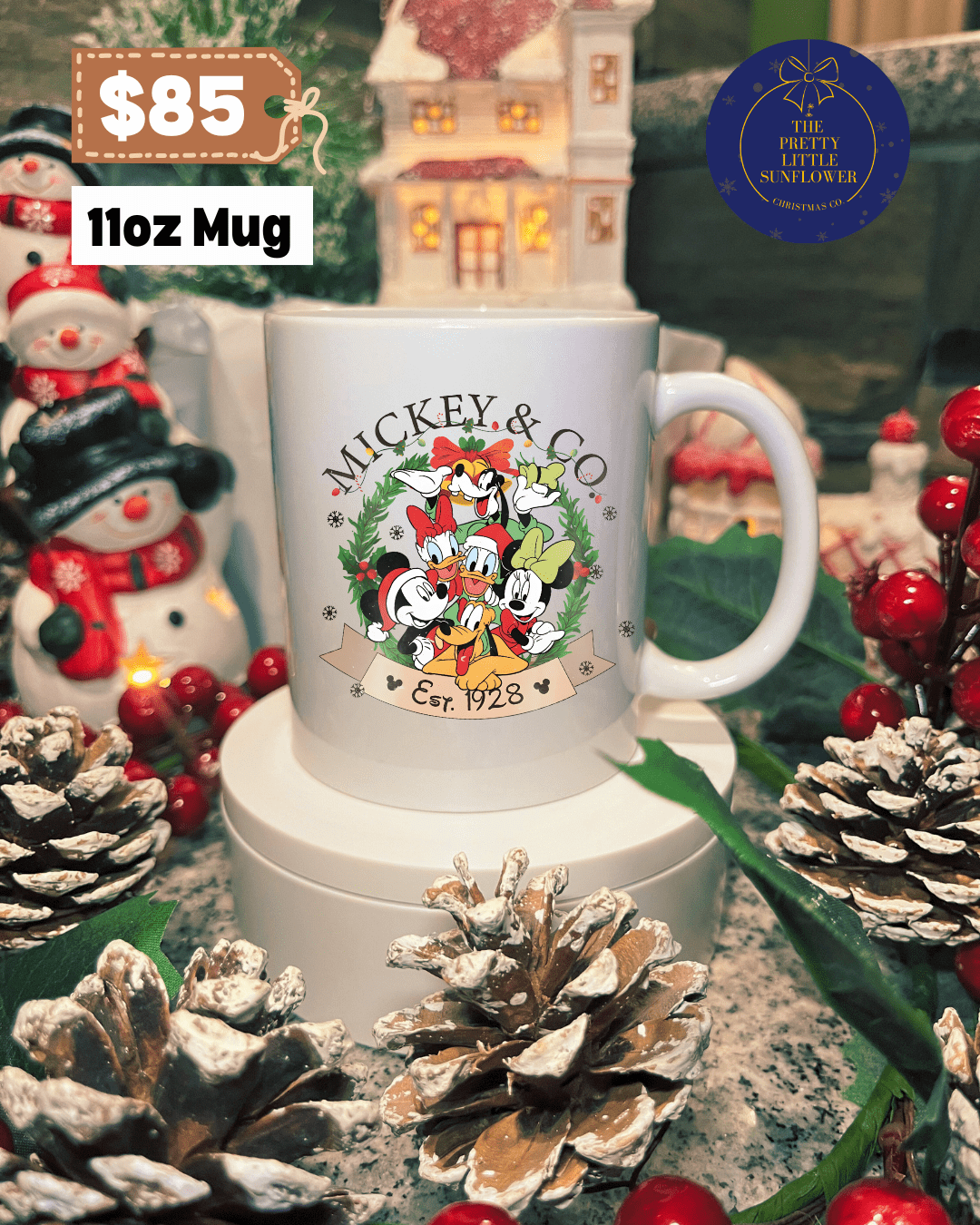 Disney Mickey Wreath Mug