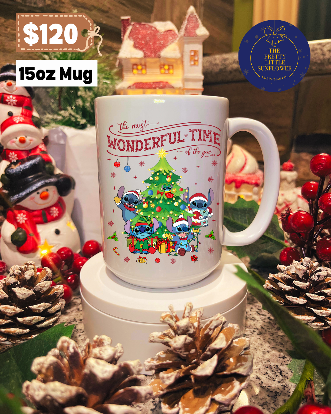 Most Wonderful Time Stitch Ed. Mug - Image 2